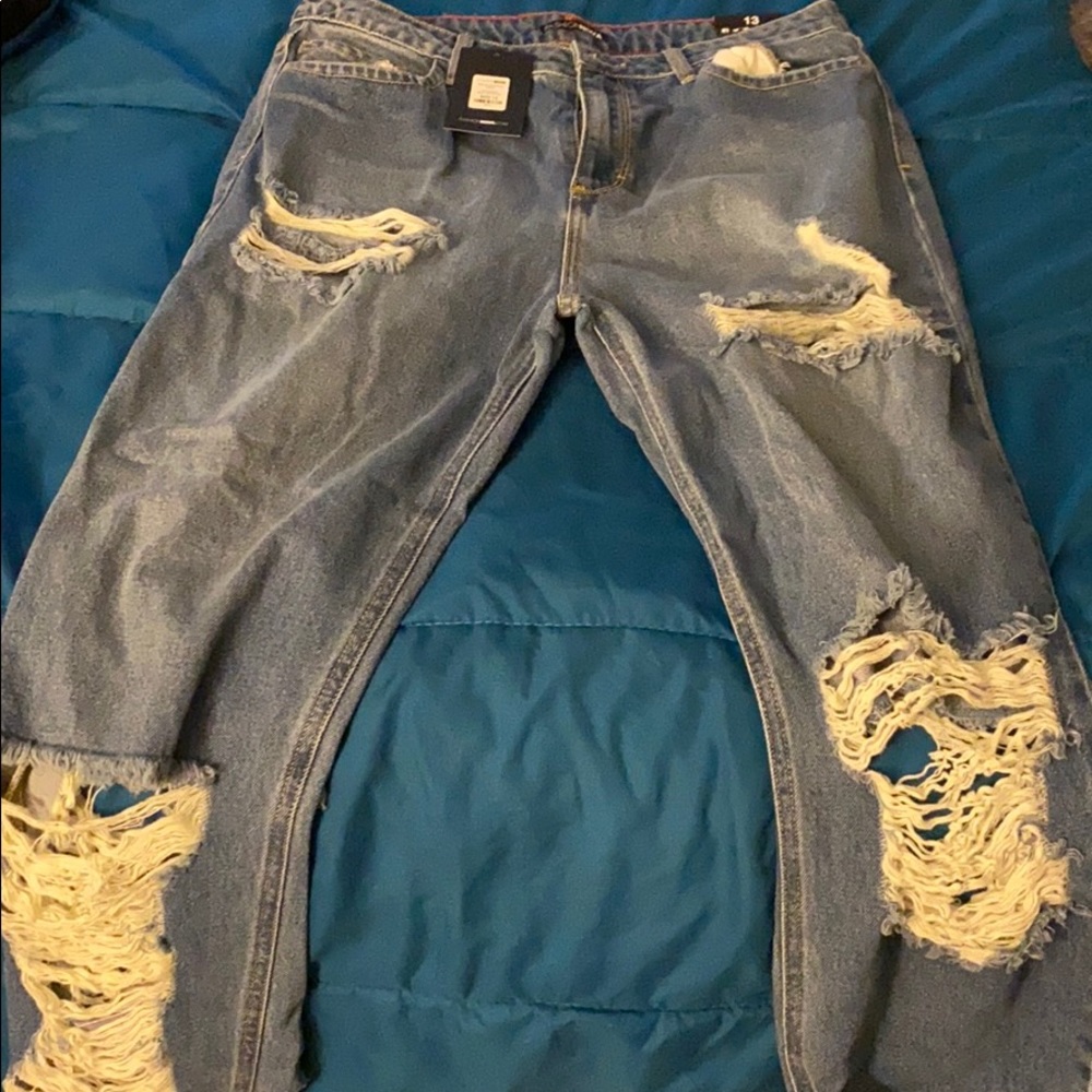 Boyfriend jeans size 13.